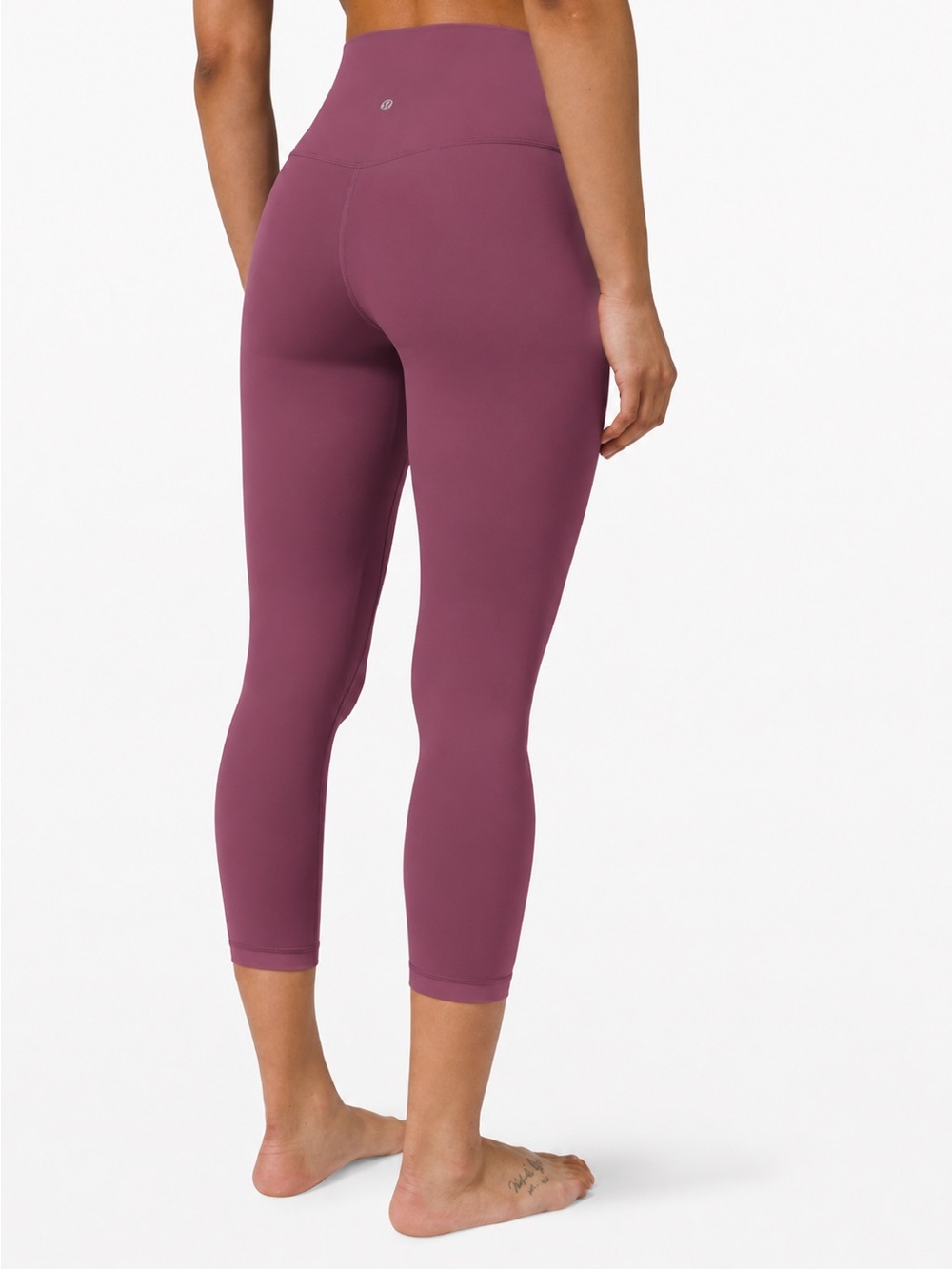 Lululemon Align Crop 21” Misty Merlot High Rise Nulu Leggings Size 2